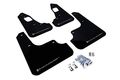 Rally Armor Urethane Mud Flaps Evo X Black With Grey Logo 