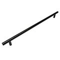 Cosmas 305-320fb Flat Black Cabinet Hardware Euro Style Bar Handle Pull 12-5 8 320mm Hole Centers 15 Overall Length 