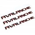 Yoaoo 3x Oem Nameplate Redline Avalanche Letter Emblem 3d Badge For Original Red Line