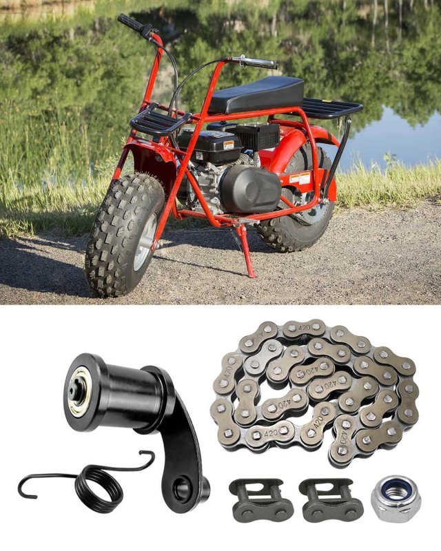 Chain Tensioner Roller Kit For Coleman Ct200u Ex Ct100u Massimo Mb165 Mb200 Hensim Baja 196cc 6 5hp Mini Bikes Includes Spring