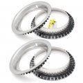 Oxgord Beauty Trim Rings For 15 Inch Rally Wheels 3 Deep Polished Stainless Steel With 360 Degrees Saw Tooth Clip Retention 