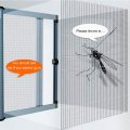 Loboo Idea Fiberglass Window Screen Netting Mesh Curtain Diy Self-adhesive Net With Hook And Loop Sticky Tape Fitted To