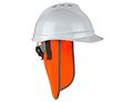 Glowear 8006 High Visibility Hard Hat Neck Shade With Reflective Binding- Orange 