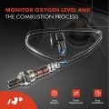 A-premium O2 Oxygen Sensor Compatible With Suzuki Grand Vitara 2009-2010 V6 3 2l Downstream Left Or Right Replace 1821379k10