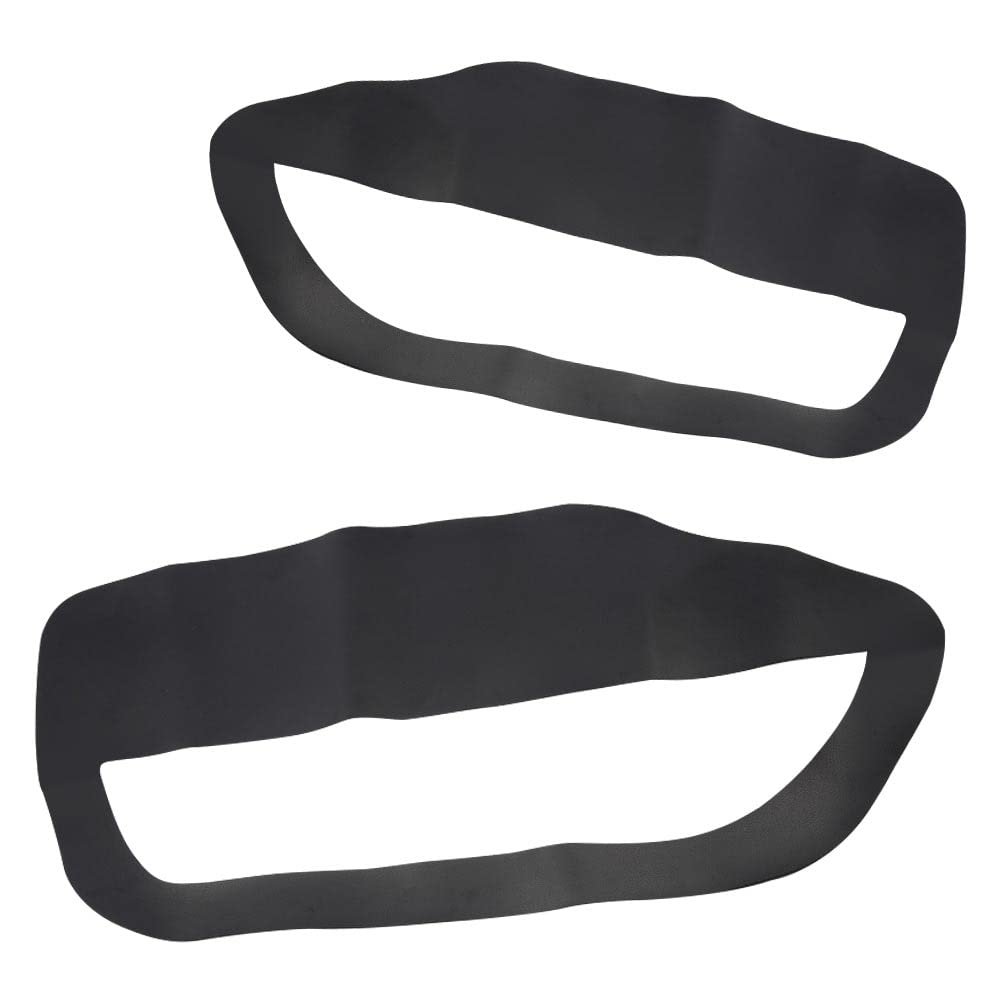 Door Panel Insert Cards Cover For Ford Mustang 2005 2006 2007 2008 2009 Black Leather Left Driver Right Passenger Side 2pcs