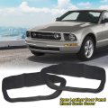 Door Panel Insert Cards Cover For Ford Mustang 2005 2006 2007 2008 2009 Black Leather Left Driver Right Passenger Side 2pcs