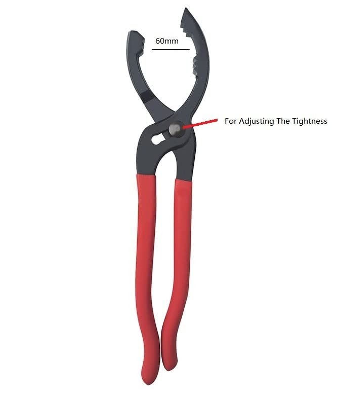Adjustable Oil Filter Pliers Set 10 In And 12 Multifunction Removal Tool For Filters Conduit Fittings High Carbon Steel Black