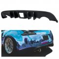 Rear Bumper Diffuser Lip For 2009-2020 Nissan 370z Z34 Coupe 2door Model Chin Valance Spoiler Shark Fin Painted Matte Black 
