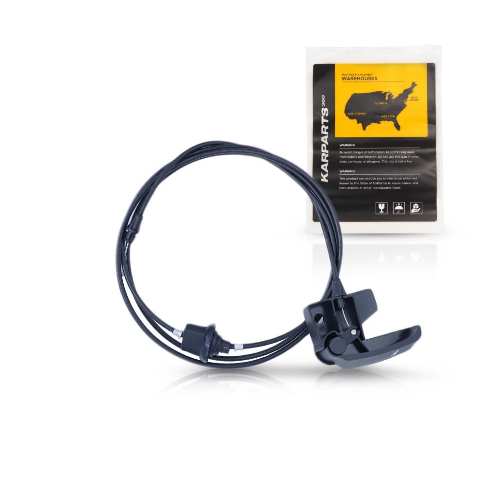 Cadillac Escalade 2002 03 04 05 2006 Hood Release Cable Black Plastic Metal With Handle Replacement For 15142953