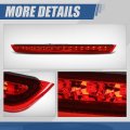 Auto Dynasty High Mount Red Housing Led 3rd Third Tail Brake Light Lamp Compatible With Chevy Suburban Tahoe Gmc Yukon Xl 1500