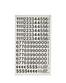 Chartpak Self-adhesive Vinyl Numbers 1 2 Inch High Black 210 Per Pack 01110