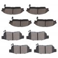 Ocpty Ceramic Brake Pads Front Rear Set 8pcs Fit For Honda Civic 1988-1989