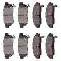 Ocpty Ceramic Brake Pads Front Rear Set 8pcs Fit For Honda Civic 1988-1989