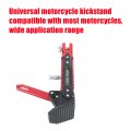 Gxywady Motorcycle Universal Foot Side Bracket Adjustable Support Kickstand Cnc Aluminum Alloy Tripod Holder Parking Crutch Kit