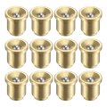 Brass Push Button Flange Grease Oil Cup 8mm Ball Oiler For Lubrication System 12pcs 
