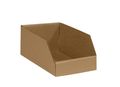 Aviditi Corrugated Cardboard Storage Bins 6 X 9 4 1 2 Kraft Pack Of 25 For Warehouse Garage And Home Organization 