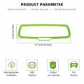 Cherocar For Dodge Inner Rearview Mirror Cover Decoration Trim Interior Accessories Challenger 2015-2022 Charger 2010-2022 Ram