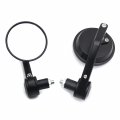 Httmt Mt431- Motorcycle Black Adjustable Heavy Duty Round Street Bike Bar End Mirrors 7 8 Compatible With Bimmer Suzuk Yamah