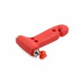 Uxcell Red Plastic Shell Emergency Glass Window Breaking Hammer Breaker Escape Tool For Auto Car