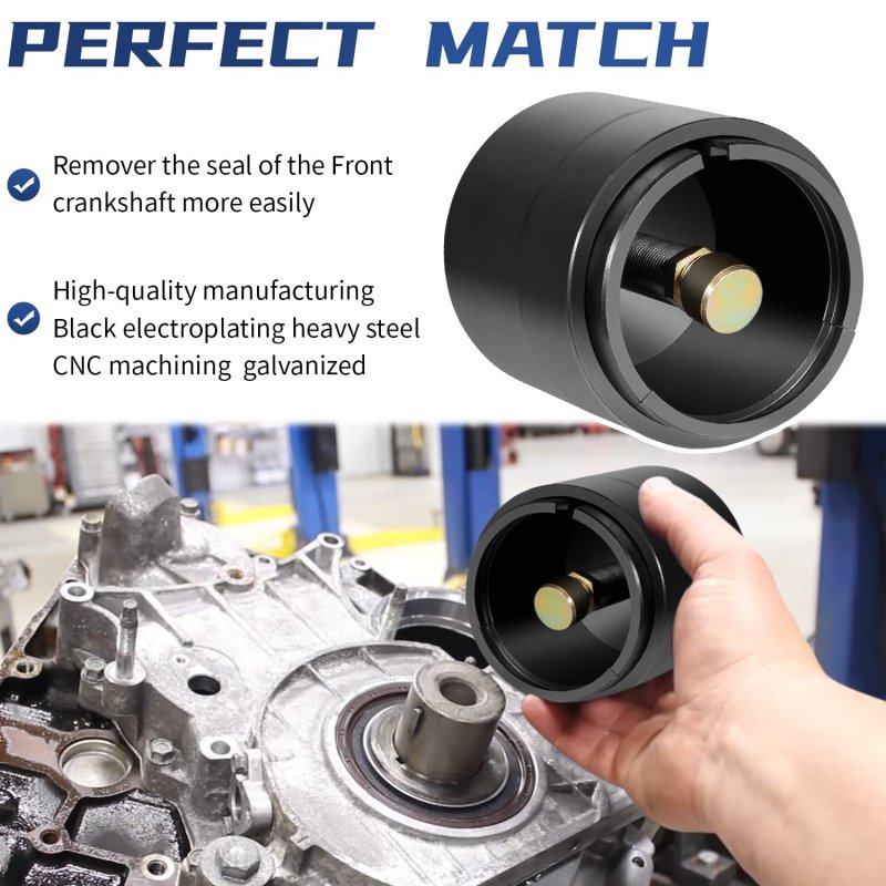 J-44644l Front Crankshaft Seal And Wear Sleeve Remover Puller Fits For 6 6l Duramax Diesel Engine Isuzu 6 Alt St-1944644l Front