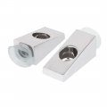 Uxcell Glass Wood Shelf Zinc Alloy Bracket Brace Holder Support 10pcs