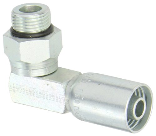 Eaton Weatherhead Coll-o-crimp 08u-r70 90 Degree Male Swivel Elbow Fitting Straight Thread O-ring Low Carbon Steel 1 2 Hose Id