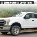 Carbon Fiber Steering Wheel Trim Cover Interior Panel Decor Sticker For Chevrolet Silverado Suburban Tahoe Blazer 2020-2022 Abs