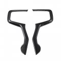 Carbon Fiber Steering Wheel Trim Cover Interior Panel Decor Sticker For Chevrolet Silverado Suburban Tahoe Blazer 2020-2022 Abs 