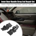 X Autohaux 4 Pcs Car Door Pull Strap End Cap Repair Kit For Lincoln Town 6l V8 2003-2008 4w1z-5422666-aaa Inner Handle Interior