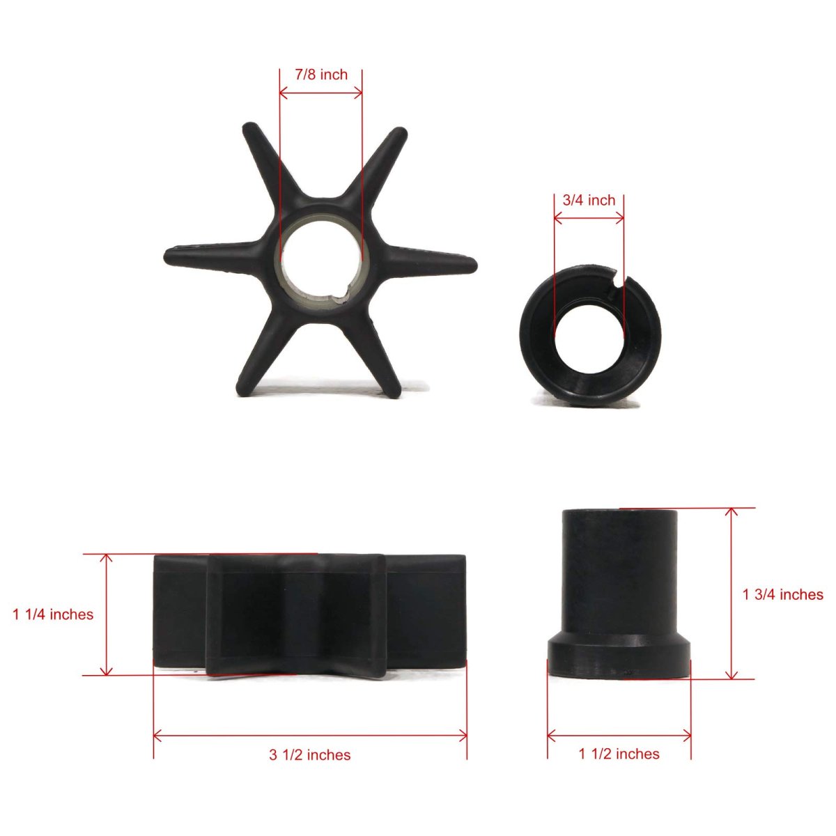 Pump Rebuild Impeller Kit For 1991 And Newer Alpha One Gen 2 D494569 Up Engines
