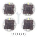 4 Pack Auto Flash Led Car Wheel Hub Tire Valve Cap Light Lamp 15 Lighting Modes Solar Energy Powered
