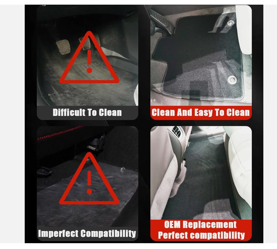 Secos Floor Mats Carpet Fit For Audi A6 S6 2019-2025
