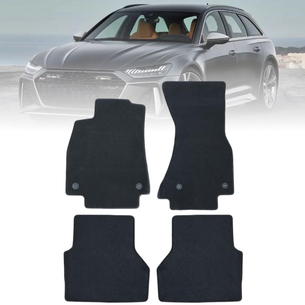 Secos Floor Mats Carpet Fit For Audi A6 S6 2019-2025