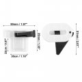 Acropix Rear Seat Cushion Pad Clips Set Fit For Land Rover Range Pack Of 2 Black White