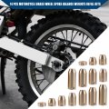 Hihaha Rear Brass Wheel Spoke Balance Weights Refill With Wrench Durable Metal 14pcs Set Gold Tone For Motorcycle