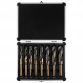 Uxcell 8pcs Cobalt Drill Bit Set 5mm Dia M35 Twist Drills For Metal Round Shank Bits