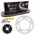 Niche Drive Sprocket Chain Combo For Suzuki Gsxr1000 Front 17 Rear 43 Tooth 530v O-ring 112 Links