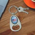 Graphics More I Stand For The Flag Kneel Cross Usa American Patriotic Keychain Chrome Metal Spinning Oval Bottle Opener
