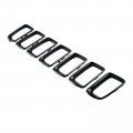 Kyyet Black Grille Inserts Clip-on Grill Cover Trim Ring Kit Compatible With 2011-2016 Jeep Compass Replace 68109865aa