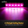 Partsam 20pcs 3 8 6 Led Clearance Truck Trailer Rv Side Marker Indicators Purple 12v Lights Rear Lamp For Trucks Cab Light