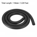Uxcell Foam Rubber Seal Weather Strip 14mm Diameter 1 Meter Long Black