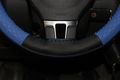 14 25 -15 Steering Wheel Wrap Cover Pvc Leather Stitch On With Needle Thread Black Blue Color 47020 