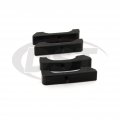 Pro-thane Small Block Radiator Insolators For Chevy V10 V20 V30 1987 Black 7-1711-bl