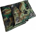 Kotap Tcm-1216 Camouflage Waterproof All-purpose Multi-use 7-mil Poly Tarp Cut Size 12 X 16 Finished 11 4 15 6 Green Black 