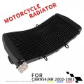 Hunter-bike Motorcycle Radiator Water Tank Aluminum Engine Cooler Compatible With Honda Cbr954 Cbr954rr 2002 2003