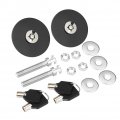 Car Hood Cover Lock Fydun Universal Aluminum Alloy Engine Key Pin Kit Safety Latch With Mounting Accessories Black