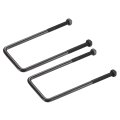2 Sets M8 Square U-bolts 60mm 36 Inner Width 160mm 6 3 Length 304 Stainless Steel U-clamp Bolt Electroplated With Nuts For 