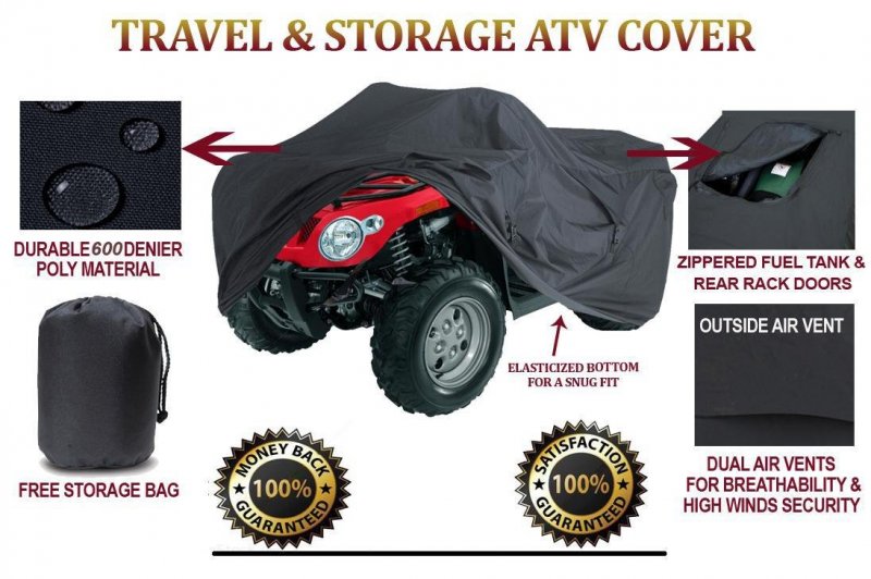 Heavy Duty 4 Wheeler Atv Cover Compatible For Honda Fourtrax Foreman Trx500tm Quad All Terrain Vehicles 2005-2006 Strong