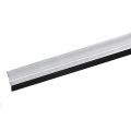 Uxcell Door Bottom Sweep H-shape Aluminum Alloy Base With 0 6-inch Black Nylon Brush 39-inch X 1 69-inch