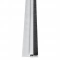 Uxcell Door Bottom Sweep H-shape Aluminum Alloy Base With 0 6-inch Black Nylon Brush 39-inch X 1 69-inch